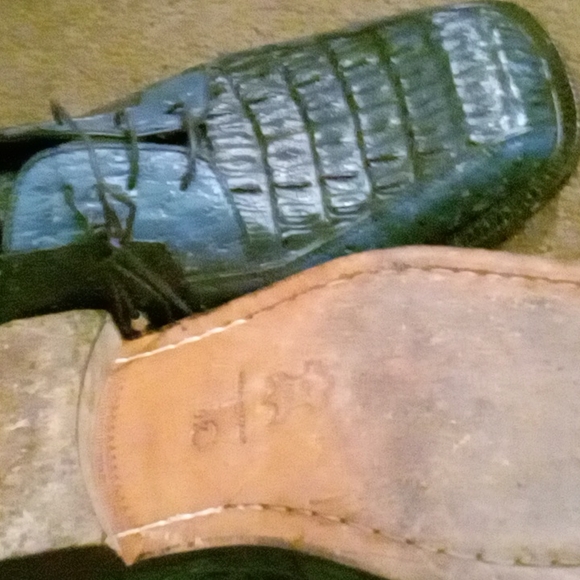 Fennix of Italy crocodile/ostrich shoe - Picture 3 of 4